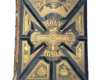 433 Lot 353h Antique 1881 holy bible
