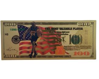563 Lot 434h Kobe Bryant custommade $100 bill