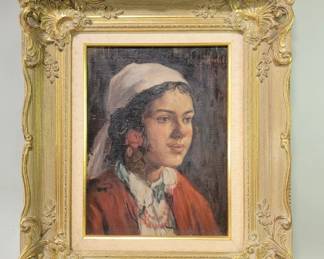 142 Lot 247 Signed oil painting on board