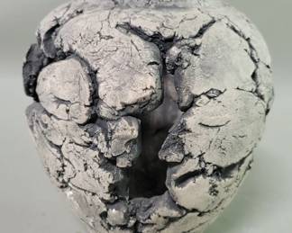 068 Lot 357 Vintage Stan Langtwait brutalist style clay and