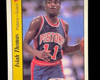594 Lot 470h 1986 Fleer Isaiah Thomas sticker