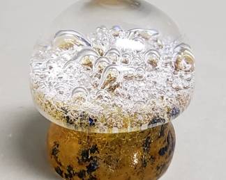 283 Lot 168 Signed art glass paperweight