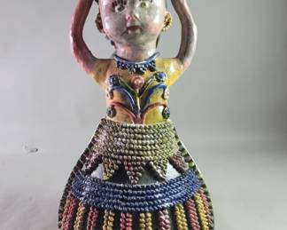 641 Lot 624 Vintage Mexican folk art terracotta sculpture