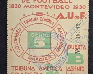 014 Lot 403h 1930 FIFA World Cup ticket stub