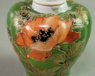 340 Lot 281 Nippon hand painted porcelain vase