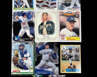 522 Lot 409h Lot of Dodgers baseball cards