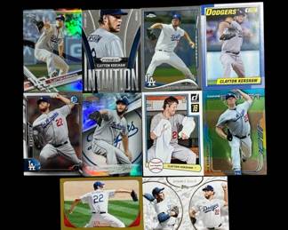 518 Lot 407h Lot of Clayton Kershaw baseball cards