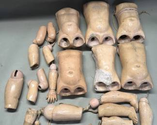 419 Lot 341 Antique doll parts