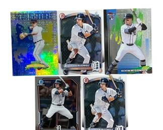 529 Lot 413h Lot of Kevin McGonigle rookie baseball cards