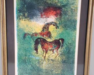 063 Lot 8 Signed Hoi Lebadang numbered lithograph