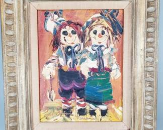 027 Lot 108 Signed Paul Blaine Henrie impastostyle oil on