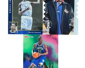 535 Lot 417h Lot of Kevin Garnett rookie basketball cards