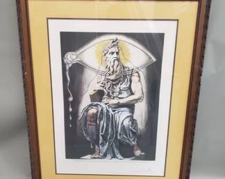 028 Lot 111 Signed Salvador Dali engraving