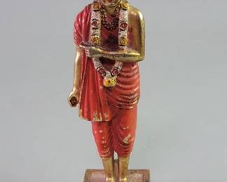 624 Lot 607 Vintage mixed metals hand painted Jalaram Bapa