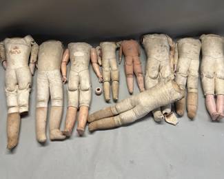 420 Lot 342 Group of antique doll parts