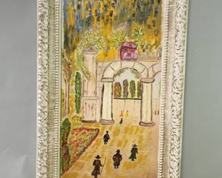 143 Lot 248 Signed Andre Vignoles oil painting on board