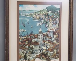 326 Lot 262 Kirin print of a cityscape