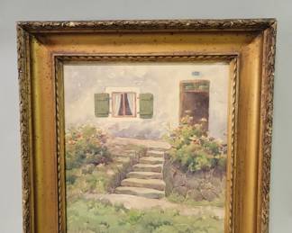 319 Lot 242 Signed C. P. Neilson watercolor