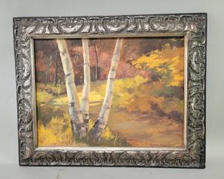 138 Lot 241 Signed Kaffy Reinhardt oil painting on board