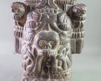 640 Lot 623 Vintage Mexican Aztec style terracotta Coatlicue