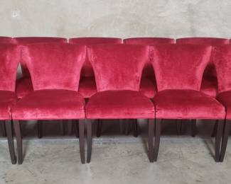 178 Lot 85 Group of 11 modern upholstered dining chairs