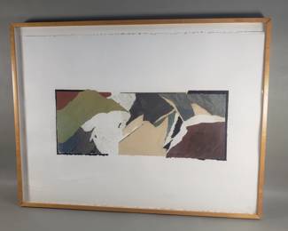 346 Lot 298 Pencil signed multi media collage
