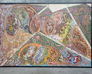 025 Lot 31 Signed Harry Zolotow mixed textured oil on canvas
