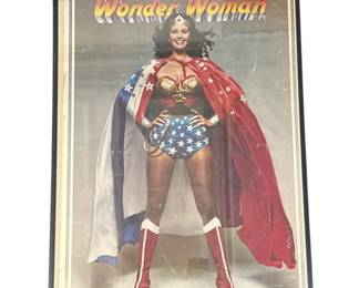 161 Lot 317h Framed 1977 Wonder Woman poster