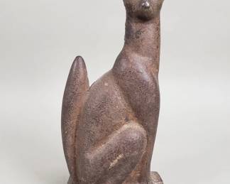329 Lot 265 Vintage cast iron fox door stop