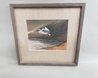 195 Lot 216 Vintage signed Nancy mixed media