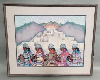 123 Lot 106 Southwest style tapestry