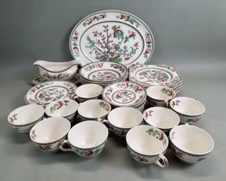 385 Lot 322 Group of Johnson bros Indian tree dinnerware