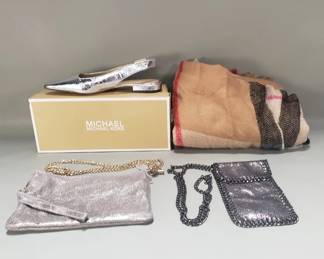 572 Lot 446 Metallic leather handbags,Michael Kors shoes and