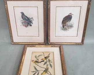 447 Lot 362 Three vintage lithographs