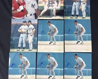 497 Lot 392h Lot of Don Mattingly signed photos