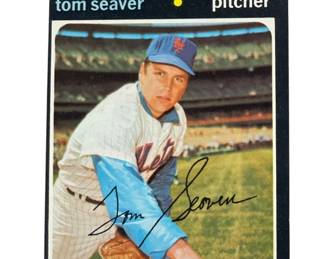 598 Lot 474h 1971 Topps Tom Seaver baseball card