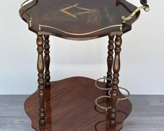 348 Lot 300h Midcentury Modern Italian bar cart