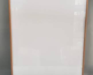 266 Lot 136 Blank canvas framed behind glass
