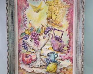133 Lot 229 Signed Irene Jungwirth oil painting on board