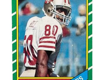 555 Lot 429h 1986 Topps Jerry Rice rookie card