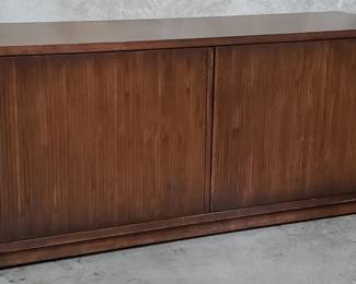 274 Lot 148 Contemporary walnut entertainment center with