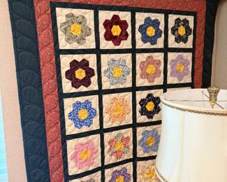 Handmade quilt hanging 