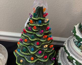 Vintage ceramic Christmas tree