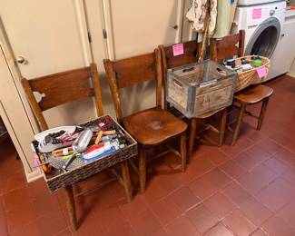 4 Very old chairs in perfect shape!