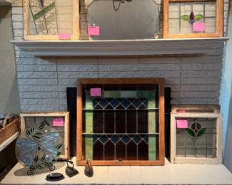 Antique stained glass windows