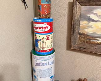 Tinker toys and Lincoln logs