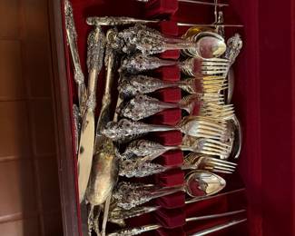 Set of Boroque Silverplate in box