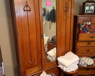 Antique Pine Wardrobe