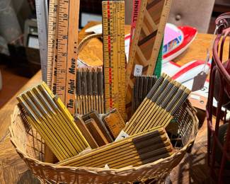 Antique folding rulers