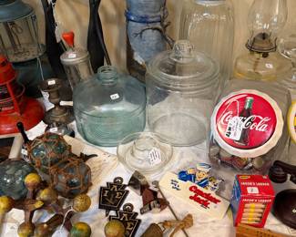 Antique jacks, Cobbler forms, cheese keepers